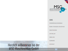 Tablet Screenshot of msg-maschinenbau.de